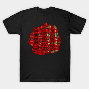 Stocksom Rose Red abstract 1 T-Shirt